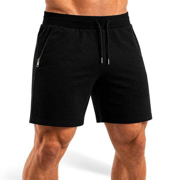 Men’s Merino Wool Training Shorts – Athletic Fit, Plastic-Free Contact